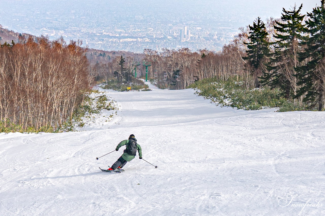 サッポロテイネ｜札幌市街を見渡す天空のゲレンデは、やはり気分最高！中西太洋さんと今季最初のフォトセッション(^^)/